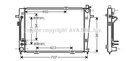 AVA QUALITY COOLING Radiators, Motora dzesēšanas sistēma KA2132